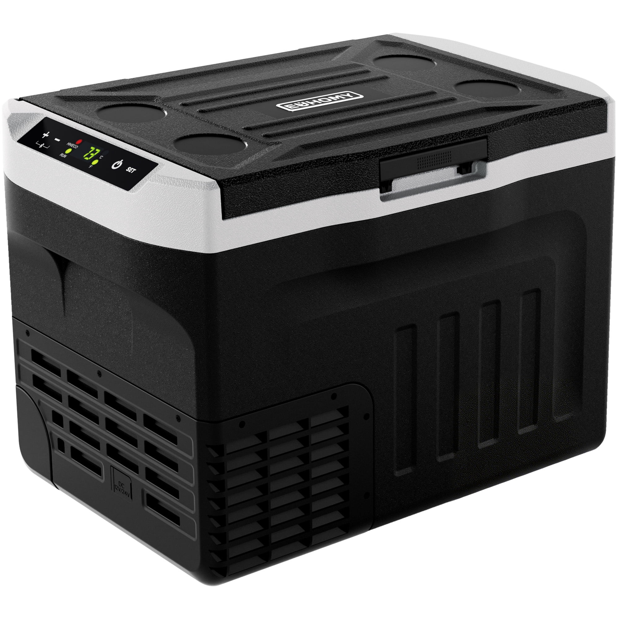 EUHOMY 12V RV Refrigerator 32QT with APP & Panel Control, Portable Freezer for Car Truck Camping