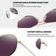 thumbnail image 5 of Gafas de Sol Joopin de Moda Aviador Polarizadas UV400 Oro Azul, 5 of 6