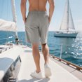 thumbnail image 5 of Havenre Mens Athletic Shorts Running Gym Shorts Lightweight Casual Drawstring Elastic Shorts Stretch Summer Shorts with Pockets Gray XXL, 5 of 8