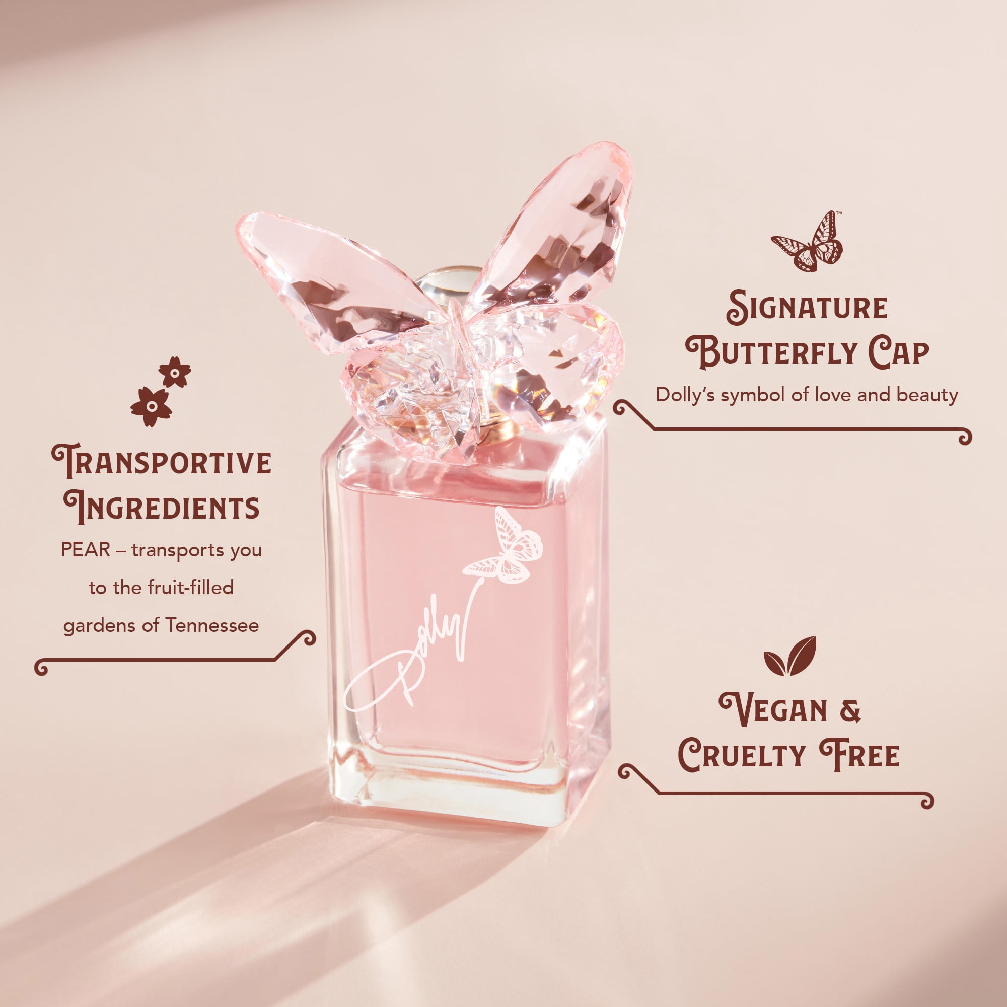 Dolly Parton Scent From Above Eau De Toilette, Perfume for Women, 1.7 fl oz with Full Lip Gloss