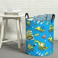 thumbnail image 5 of Picia Cute Car Cartoon Large Laundry Basket, Waterproof, Freestanding Laundry Hamper, Collapsible Tall Clothes Hamper with Extended Handles-, 5 of 8