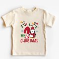 thumbnail image 3 of Camiseta retro beige para niños del día de Navidad, camisetas de manga corta para niños de 1 a 5 años, conjuntos para el día de Navidad, el mejor regalo para hermanos y hermanas, 3 of 5