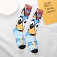 thumbnail image 6 of Saiise Bluey Funny Socks Men Women Boys Kids Adults Novelty Graphic Crew Tube Socks Crazy Design Casual Dress Socks for Sports,Running,Travel, 6 of 7