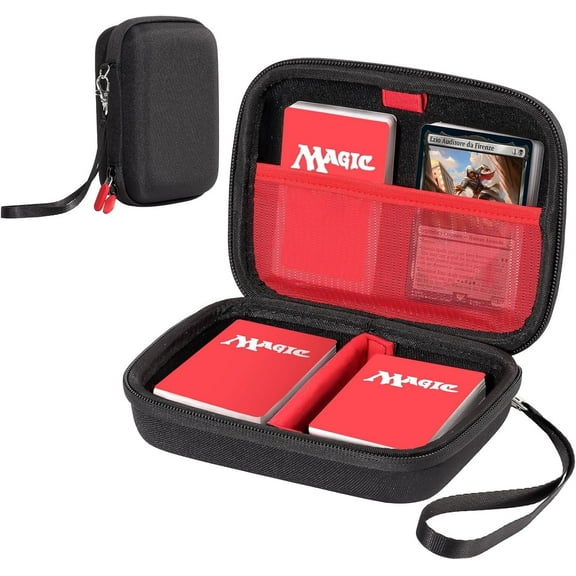 ProCase Hard Collectible Trading Card Case with Removable Divider, Holds 300  Cards-Black