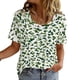 thumbnail image 4 of Ceisia Men's Slim Fit White & Green Speckled Camouflage Print Crew Neck Short Sleeve Casual T-Shirt Gifts, 4 of 9
