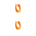 thumbnail image 2 of Jumpingount Tapones de vidrio antideslizantes, cómodos anteojos, puntas para las sienes, 1 par de correas para gafas, soporte, equipo de belleza Naranja 2piezas, 2 of 6
