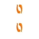 thumbnail image 1 of Gafas de agarre para orejas Qarigey Silicona Correa Holder Slip-prevención Naranja 2piezas, 1 of 6