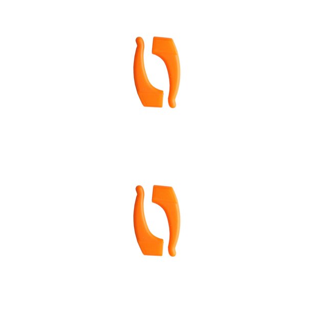 Gafas de agarre para orejas Qarigey Silicona Correa Holder Slip-prevención Naranja 2piezas