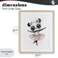thumbnail image 4 of Stupell Industries Cottage Ballerina Panda in Pink Tutu Birch Framed Print Under Glass, 17 x 21, by LSR Design Studio, 4 of 8