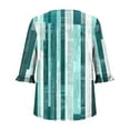 thumbnail image 6 of JTZGDY Cute Floral Tops for Women Dressy Casual Ruffled Half Sleeve Ruched Pleated Crew Neck Graphic T-Shirts Loose Fit Tshirt Tunic Blouse Green#01 S, 6 of 7