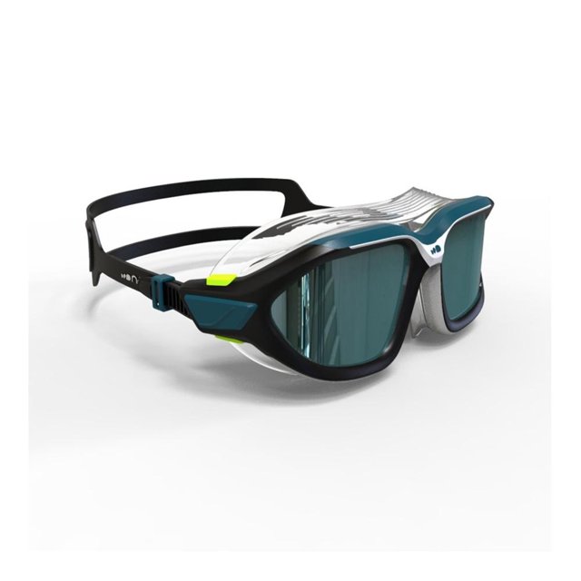 Máscara Decathlon Nabaiji 500 Active Negro Blanco Talla Grande