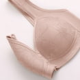 thumbnail image 4 of iHPH7 Front Closure Bras Front Button Push Up Bra Floral Print Post Surgery Bra Comfort Convenient Front Clasp Snap Closing Bra Bras for Seniors Soft Gray 42, 4 of 8