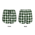 thumbnail image 5 of Haiem Green White Christmas Tree Lumberjack Plaid Women's 2 in 1 Running Shorts - Lightweight Athletic Workout Gym Yoga Breathable Sports Shorts Liner with Phone Pockets-Small, 5 of 9