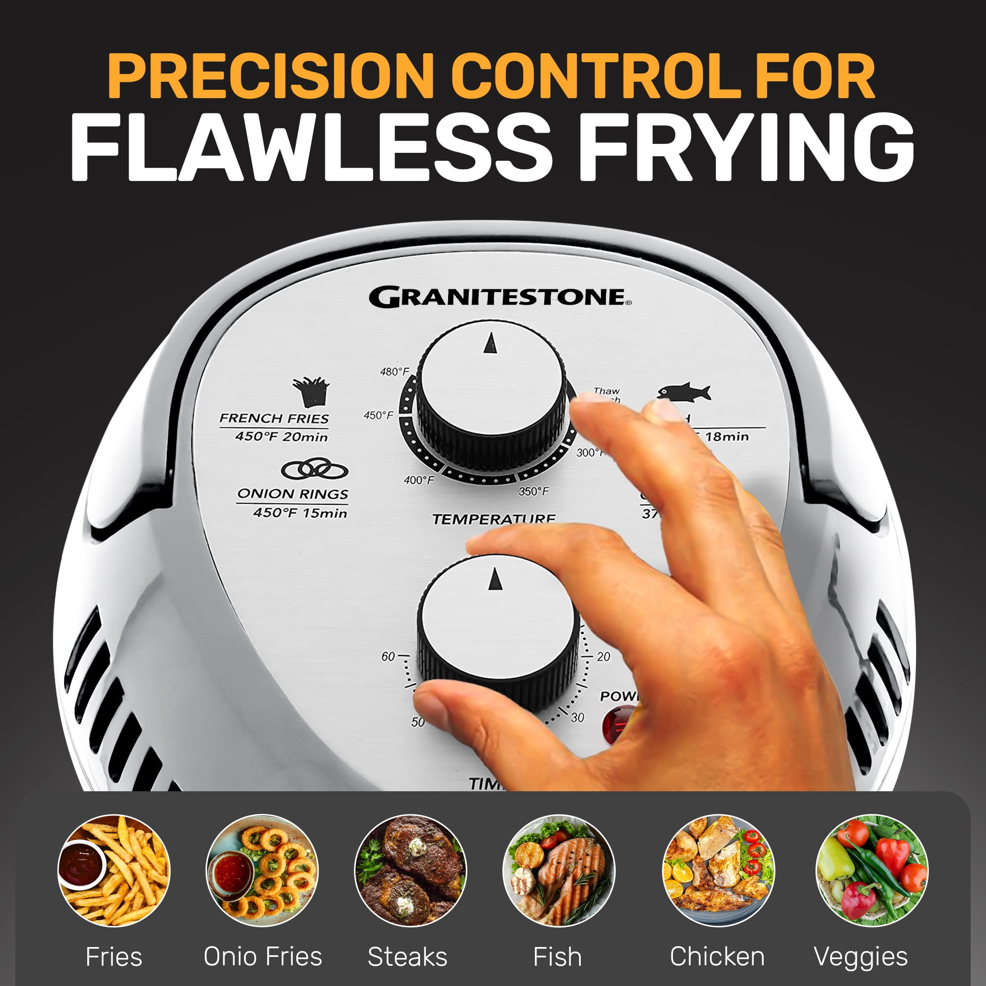 Big Boss 16Qt Large Glass Air Fryer Non Toxic Family Sized Large Halogen Oven Cooker Air Fryer