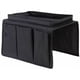 thumbnail image 1 of Organizador de apoyabrazos de sofá, soporte de sofá con control remoto, organizador de sofá de tela Oxford con bandeja portavasos para reposabrazos de silla de colchón reclinable, negro, tamaño libre, 1 of 5