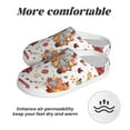 thumbnail image 6 of Daiia Watercolor Fall Print Women’s Fuzzy Slippers Memory Foam Lightweight House Shoes Cozy Loafer Flannel House Shoes-44/45, 6 of 7