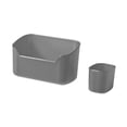 thumbnail image 3 of Caja de almacenamiento de cosméticos, organizador de maquillaje, cesta de gran capacidad, estuche de exposición para cosméticos, soporte de maquillaje Negro, 3 of 8