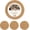 Natural Color 13 Inch Set of 4, variant on XIMEI 13" Round Woven Placemats Set of 4, Farmhouse Rustic Boho Table Mats, Wicker Straw Braided Place Mats for Dining Table Decor