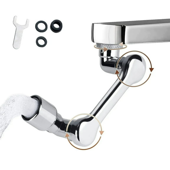 1080° Universal Rotation Faucet Extender Dual Mode Sprayer Head Kitchen Robot Arm Extension Taps Bathroom Swivel Faucet