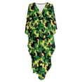 thumbnail image 4 of Xoenoiee Jamaica Flag Camo Hibiscus Print Mumu Dresses for Women Boho Kaftan Dresses Batwing Sleeve Caftan with Side Slits, Long Moo Moo Nightgown Beach Cover Up, 4 of 7