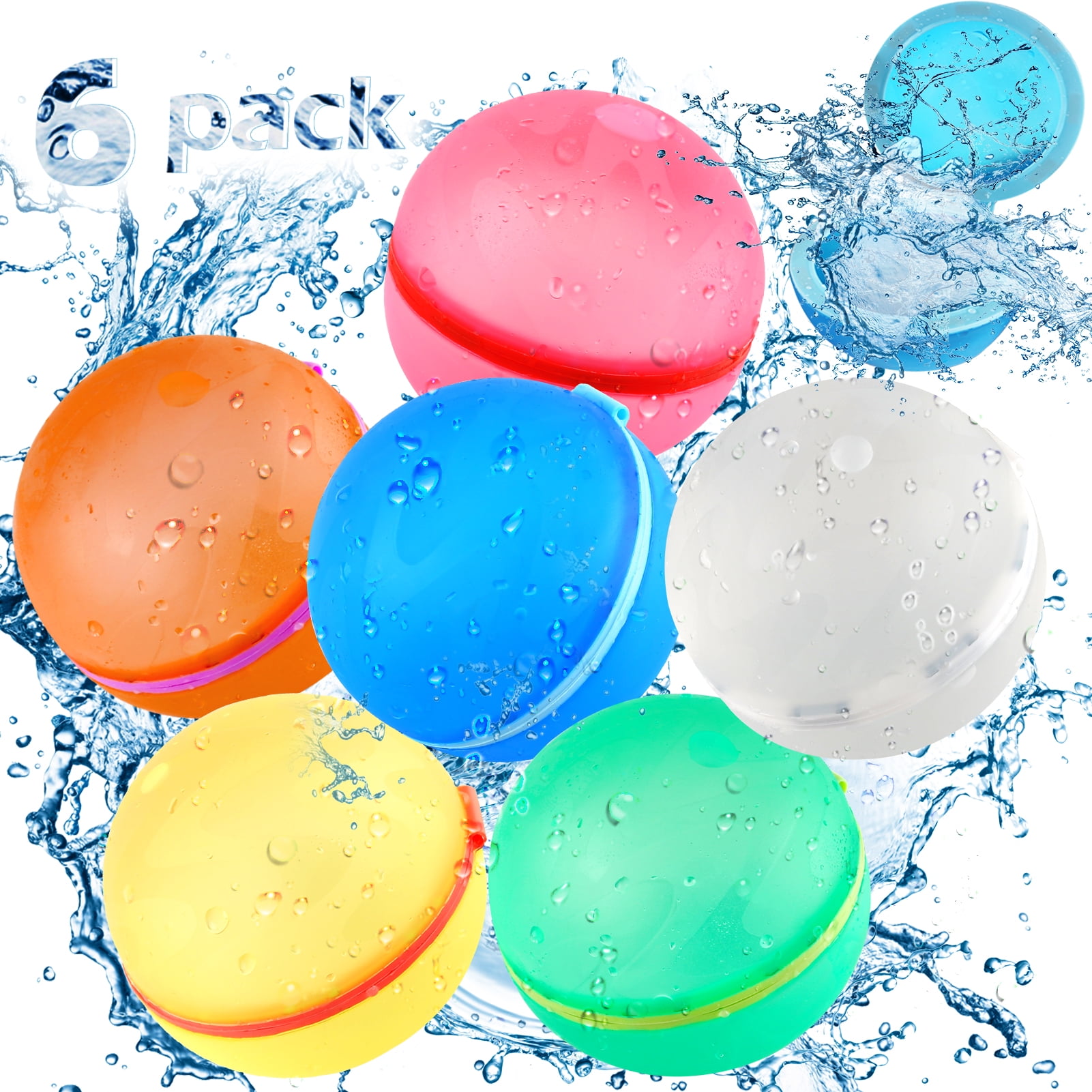 Lanney Reusable Water Balloon, Summer Water Toys SelfSealing