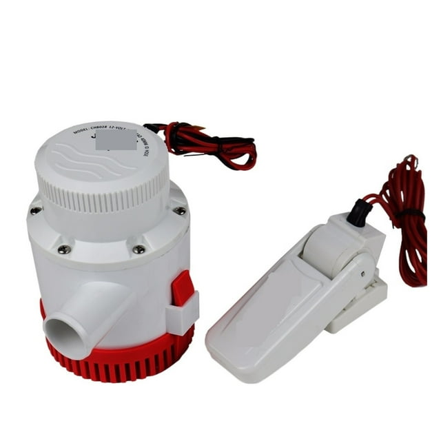 3000GPH Large Flow Dc 12v 24v Bilge Pump With Bilge Float Switch Electric Water Pump For Boats Submersible ,Easy to Operate