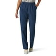 thumbnail image 1 of Jeans clásicos chic de algodón para mujer, de tiro alto, con cintura elástica y estilo pull-on, 1 of 3