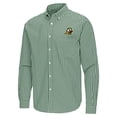 thumbnail image 2 of Men's Antigua Green Oregon Ducks Ellis Woven Tri-Blend Long Sleeve Button-Down Shirt, 2 of 3