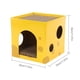 thumbnail image 3 of Pisexur Suministros para mascotas Caja de queso Caja de arena Tablero rascador corrugado incorporado Tumbona de casa con núcleo reemplazable perros, gatos y animales.perros, gatos y animales, 3 of 5