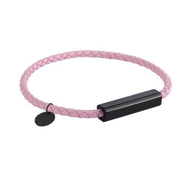 Pulsera con hebilla magnética de cuerda de cuero minimalista y de moda, joyería creativa, joyería láser