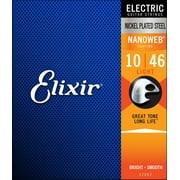 Elixir Strings - Nickel Plated Steel Electric Guitar Strings with NANOWEB Coating - Elixir Electric Guitar Strings - Light 10-46