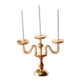thumbnail image 2 of Candelabros de Aleación Retro 1:12, Modelo de Lámpara de , Suministros de , Adornos de Paisaje en Miniatura , dorado, 2 of 9