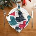 thumbnail image 2 of GZHJMY Valentine's Day Heart Cloth Napkins 4 Pack - 20x20In Soft Washable Dinner Napkin Home Decor Napkin for Dinners Weddings Cocktail Kitchen Decorative Washcloths, 2 of 7