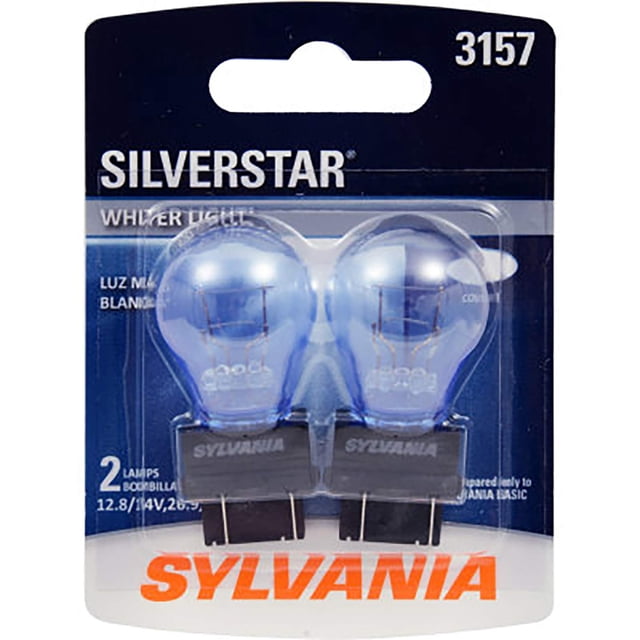 Bombilla Sylvania 3157 SilverStar Mini, luz blanca más brillante (x2)