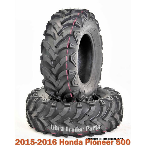 (2) 24x8-12 ATV Front Tire Set 6PR for 2015-2016 Honda Pioneer 500
