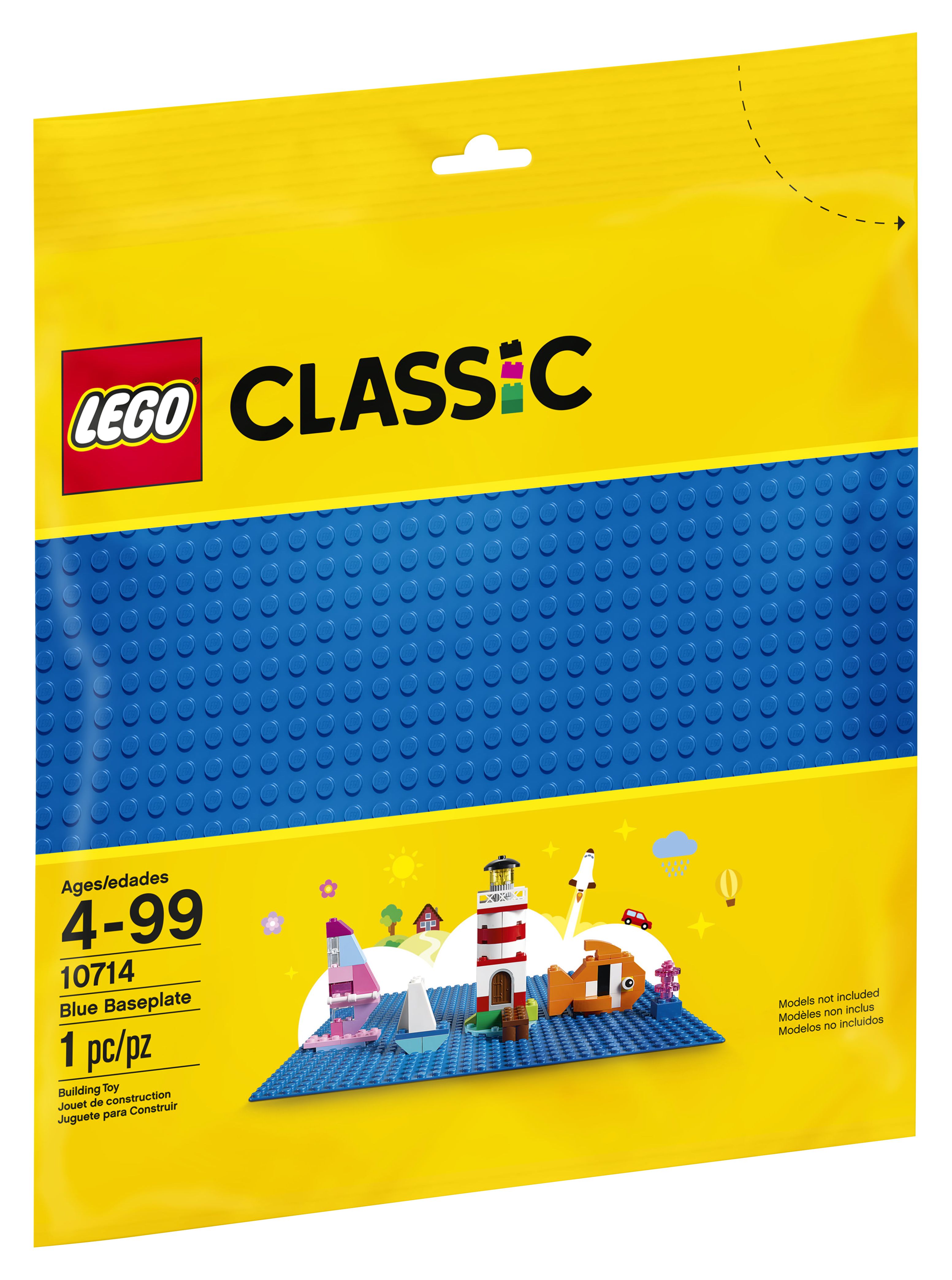 LEGO Classic Blue Baseplate 10714 Popular Toy Building Accessory - image 4 of 10
