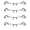 Blue, variant on 4 PK Men's Blue Light Blocking Reading Glasses - Rectangular Metal Half-Frame - Spring Hinge Readers