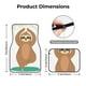 thumbnail image 5 of Fotbe Cute Sloth In Yoga Pose Tree Juego de 4 Tapetes para Auto con Estampado – Alfombrillas de Goma Reforzada, Diseño Antideslizante, Protección para Todo el Año – Vehículos, Autos, Camionetas y SUVs, 5 of 7