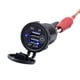 thumbnail image 1 of Cargador USB dual de 12 V-24 V con salida de enchufe 5 V 2 1 A/1 A voltímetro, 1 of 6