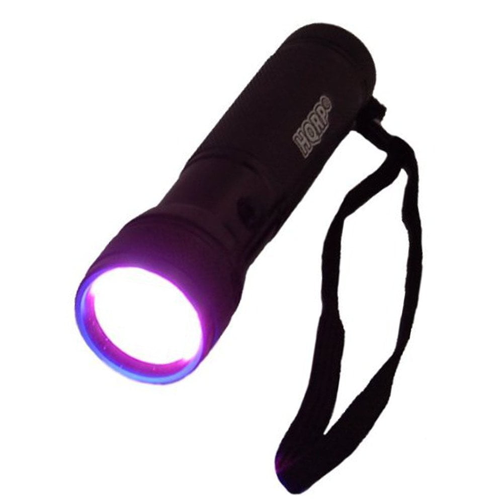 HQRP 12 LED UV Flashlight 365 nm Wavelength for Leaks Checking plus