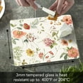 thumbnail image 3 of CounterArt Blessed by Nature 3mm Tempered Glass Cutting Board 10" by 8", 3 of 8
