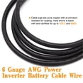 thumbnail image 4 of Cable de soldadura Taukealugs, calibre 6 AWG, cable UL1015, alimentación por batería, 4 of 8