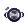 thumbnail image 5 of Mumma's LIFE Non-Stick Deep Kadai with Glass Lid- with Riveted and Virgin Bakelite Handle PFOA/Heavy Metal Free (Induction and Gas Stove Friendly) - (26CM, Blue), 5 of 5