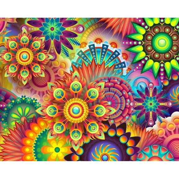 Kaleidoscope Eyes - Paint by Number Kit - 16"x20" (40x50cm) - DIY Acrylic Painting Home Decor