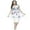 Blue, Pink, White, variant on SIMPLY COUTURE Women's Flowy Sleeveless A-Line Butterfly Summer Dress
