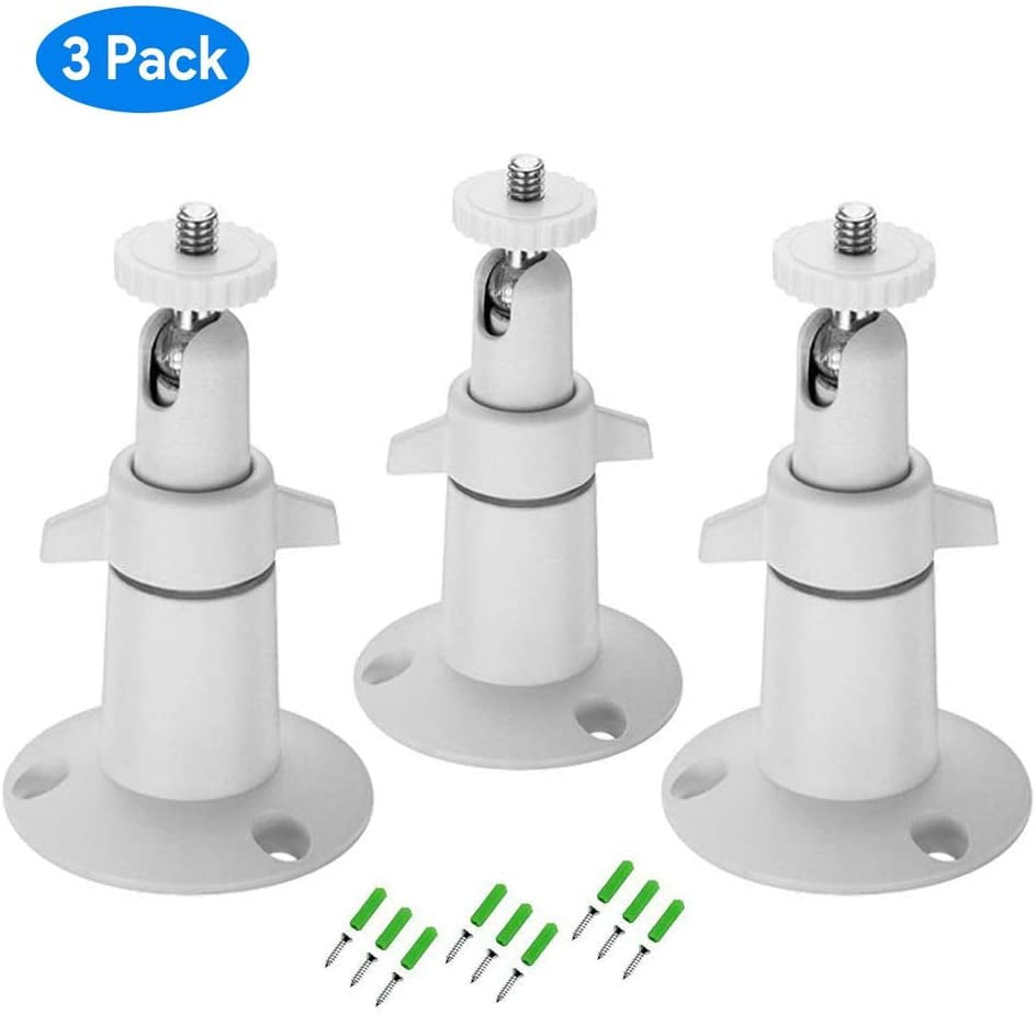 AngelCare Baby Monitor Arlo Pro CCTV Camera Arlo 3 Pack Adjustable Security Camera Wall Mount for Wyze Cam Arlo Pro 2 FYOUNG 360° Rotation Indoor and Outdoor Mount Bracket for Wyze Cam Pan 