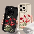 thumbnail image 2 of Fundas de silicona líquida para iPhone 15 Pro Max Funda iPhone 13 11 12 14 16 Pro XS X XR 7 8 Plus S 2020 2022 Funda a prueba de golpes con flores, 2 of 5