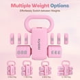 thumbnail image 4 of kisnbld Adjustable Kettlebell Set, 2 in 1 Free Weights Dumbbells & Kettlebell Set for Women with Fast Adjustment, Each 2lb 3lb 4lb 5lb Hand Weights Set for Home Gym & Outdoor Exercise Training, 4 of 8