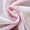 thumbnail image 6 of Efavormart 2 Panels White/Blush Faux Linen Woven Sheer Window Drapery Stripe Window Treatment Grommet Curtain Panel 52"x84", 6 of 11