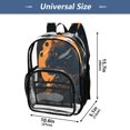 thumbnail image 4 of Ttyddzy Clear Backpack Heavy Duty PVC Transparent Backpack for College Workplace, Mountain Leopard, 4 of 8